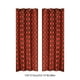 thumbnail image 3 of Cortinas navideñas estampadas | Cortinas opacas con ojales perforados | Decoración festiva para sala de estar en rojo y blanco | Panel bloqueador de luz de 135 x 213 cm, 3 of 5