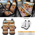 thumbnail image 4 of KUIFORTI Cow Aztec Car Seat Covers Non Slip 15 Pieces Aotumotive Interior Sets Car Air Vent Storage Organizer Comfortable All-Season Protection Fits for Cars Truck SUV, 4 of 7