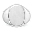 thumbnail image 5 of 14K White Gold Ring Band Signet 16.0x13.0mm Open Back Men's, 5 of 5