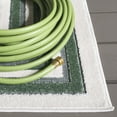 thumbnail image 4 of SAFAVIEH Cabana Rado Bordered Indoor/Outdoor Area Rug, Ivory/Green, 6'7" x 6'7" Square, 4 of 16