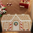 thumbnail image 4 of Neoyler Christmas Floor Mat Christmas Decorations Absorbent Non Slip Polyester Doormat for Entryway Bathroom Kitchen Stain Resistant Machine Washable Quick Dry Decor Brown 31.5x19.7in, 4 of 6