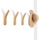 thumbnail image 1 of Perchero de pared de estilo moderno de mediados de siglo para una apariencia atemporal, ganchos de madera de haya con diseño minimalista, fácil instalación para una configuración rápida, ganchos para, 1 of 5