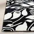 thumbnail image 6 of SAFAVIEH Soho Cantor Abstract Wool Area Rug, Black/Ivory, 6' x 6' Round, 6 of 9