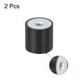thumbnail image 3 of Uxcell 30 x 30mm Rubber Female M8 Thread Isolator Replaces Anti Vibration Pads Flat 2Pack, 3 of 6