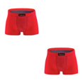 thumbnail image 4 of Becaristey Vibrant Elastic Men s Underwear Shorts Energetic Briefs for Boys Red L 2Set, 4 of 6