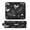 Black Holly Leaves, variant on Hair Tool Organizer Bag with Heat Resistant Mat Removable Travel Storage Case for Hot Air Brushes Curling Irons Black Holly Leaves