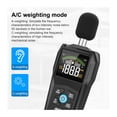 thumbnail image 4 of 30-130dB Noise Meter Display Color Backlit Display Fast Slow Sampling Rate Capacitive Microphone Sound Level Monitor ,Measurement Device, 4 of 7