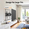 thumbnail image 4 of Full Motion TV Wall Mount for 42-92 Inch TVs Mounts Up to 120lbs, Fit 16" Wood Stud, Max VESA 600x400mm, Swivel and Tilt Articulating Wall Mount TV Bracket,Fit Most 55+ 65 70 75" TVs UL Listed, 4 of 8