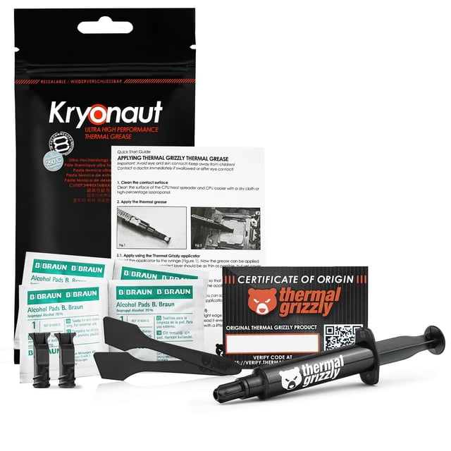 Set de pasta térmica Thermal Grizzly Kryonaut de 5,55 g/1,5 ml