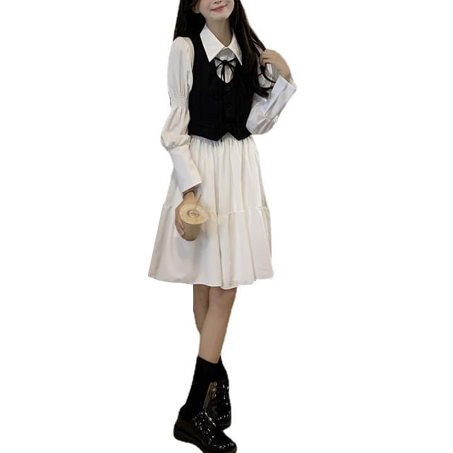 Vestido con volantes y chaleco para mujer, 2 piezas, chaleco para mujer, vestido de chaleco para mujer, vestido largo sin mangas para mujer, durabilidad prolongada