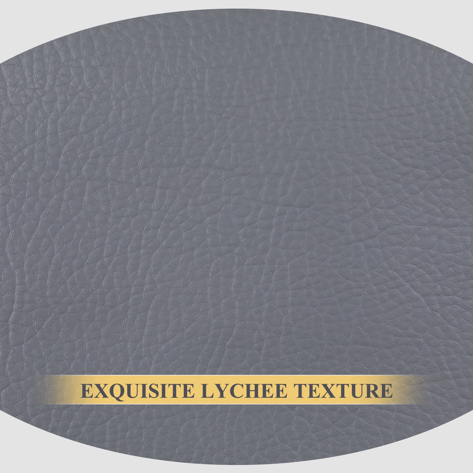 ANMINY Litchi Pattern Faux Leather Fabric, 1 Yard, 55in Wide Upholstery Leather for Headboard, Wall Decor, Sofa, Crafts, Sewing, Wallets, Handbags