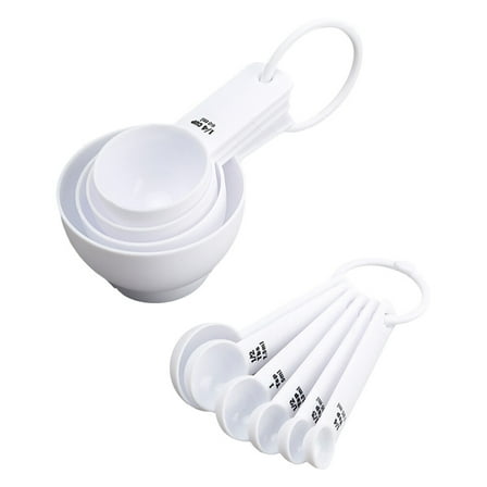 Soimiss 1Set Flour Measuring Spoon White with Sleek Design for Convenient Kitchen Ingredient Measuring