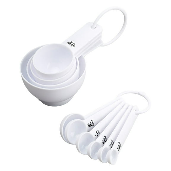Soimiss 1Set Flour Measuring Spoon White with Sleek Design for Convenient Kitchen Ingredient Measuring