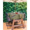 thumbnail image 3 of Fsddascl Spring Floral Outdoor Tablecloth - 60x102 Inch Rectangle Dining Table Cover, Oil Painting Pastoral Botanical Waterproof Outdoor Table Cloth with Umbrella Hole & Zipper for Picnic/Patio, 3 of 7