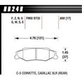 thumbnail image 4 of Hawk 97-06 Corvette (incl C5 Z06) Performance Ceramic Street Rear Brake Pads, 4 of 4