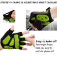 thumbnail image 4 of Guantes de ciclismo MOREOK 050 con almohadilla de gel de 5 mm para hombres/mujeres, 4 of 6