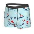 thumbnail image 2 of Kll Sailboats Anchors Men'S Cotton Boxer Briefs Underwear-X-Large, 2 of 9