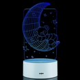 thumbnail image 1 of 3d Illusion Lamp 7 Colors Optical Change Touch Light Usb And Remote Control Art Deco Make A Romantic, 1 of 1