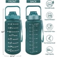 thumbnail image 2 of Half Gallon Water Bottle with Sleeve Water Bottle 64 Oz Water Bottle with Time Marker, 1/2 Gallon Water Bottles Half Gallon Water Bottle with Straw and Gym Yoga 1/2 Gallon Water Jug for Women Floral, 2 of 5