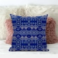 thumbnail image 2 of Amrita Sen Designs  26 x 26 in. Sephalina Paisley Leaves Broadcloth Indoor & Outdoor Zippered Pillow - Navy Blue, 2 of 6