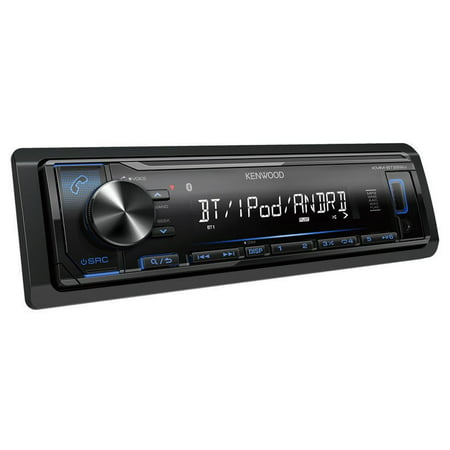 Kenwood KMM-BT222U Single DIN Bluetooth In-Dash Digital Media Car Stereo Receiver w/ Pandora and Spotify