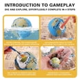 thumbnail image 4 of Solar System Gem Excavation Kit for Kids, DIY Planetary Exploration Toy with 8 Gemstone Rocks for Science Learning, 4 of 9