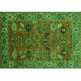 thumbnail image 1 of Ahgly Company Indoor Rectangle Oriental Green Traditional Area Rugs, 7' x 9', 1 of 4