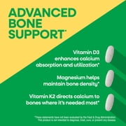 Nature's Way Alive! Calcium Max Absorption Tablets, Vitamin D3, Vitamin K2, Magnesium, 60 Count