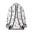 thumbnail image 3 of Pioneer Flower Floral Print Pattern Backpack for School, Cute School Bag with Adjustable Shoulder Straps and Padded Back, 15.3"x11"x7.1", 3 of 5