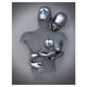 thumbnail image 1 of Amor Corazón Efecto 3D Arte de la pared Escultura de metal abstracto Lienzo Pintura moderna, 1 of 4