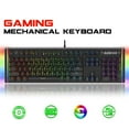 thumbnail image 2 of Mecánico Para Juegos Con Retroiluminación RGB 104 Teclas Interruptores Azules Sunnimix  teclado mecánico para juegos, 2 of 8