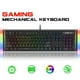thumbnail image 3 of mecánico para juegos con RGB retroiluminado USB con cable de ordenador Panel de superficie de Metal 104 teclas estándar funciones Interruptores rojos, 3 of 9