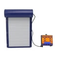 thumbnail image 2 of Puerta automática para gallinero con energía solar, abridor automático de puerta para gallinas con sensor de luz, temporizador y control remoto, color azul, 2 of 14