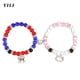 thumbnail image 4 of Pulseras de araña a juego para parejas y amigos, pulsera de gatito araña a juego, pulseras de cuentas de piedra, regalos de joyería, 2 piezas por juego, 4 of 4