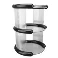 thumbnail image 1 of Makeup Desk Organizer, Plastic 3 Tier High Capacity Countertop Cosmetic Organization Holder with Transparent Design for Bathroom Vanity, Kitchen, Living Room, 1 of 7
