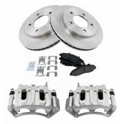 Front Ceramic Brake Pads Rotors & Calipers Kit for Ford F-150 Pickup Truck