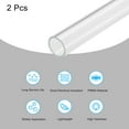 thumbnail image 3 of Acrylic Pipe Clear Rigid Round Tube 18mm ID 20mm OD 14" for Lamps and Lanterns, Water Cooling System 2pcs, 3 of 6