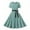 Green, variant on XFLWAM Women's 1950s Retro Rockabilly Crew Neck Short Sleeve Dress Polka Dot Vintage Cocktail Party Swing Dress Black XXL
