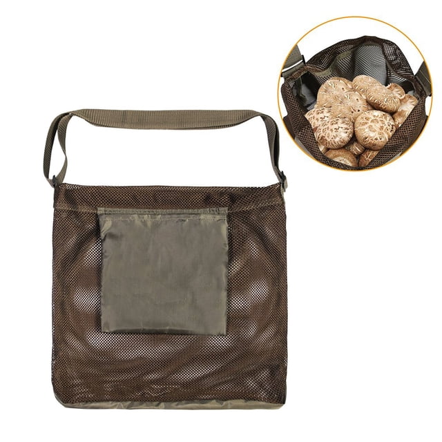 Sac de Récolte en Filet pour Fourrage Sac de Chasse aux Champignons d'Extérieur Sac Pliable pour Ramasser les Fruits