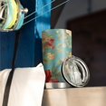 thumbnail image 3 of 20 Oz Pioneer Flower Coffee Tumbler Double Wall Insulated Stainless Steel Water Bottle | Metal Reusable Thermoses Flask with Cup Cap | Leak & Sweat Proof with Anti-Dust Lid, 3 of 7