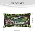 thumbnail image 3 of Yiaed Big Bass Fish Microfiber Queen Pillow Cases,Pillowcases with Envelope Closure, Wrinkle, Fade and Stain Resistant Pillow Covers, 20x36in（No pillow core）, 3 of 7