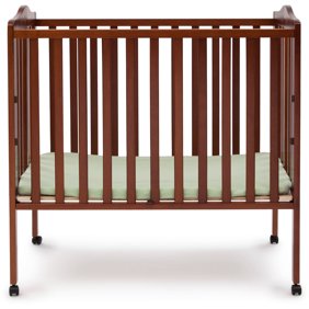 La Baby Compact Metal Folding Crib Walmart Com