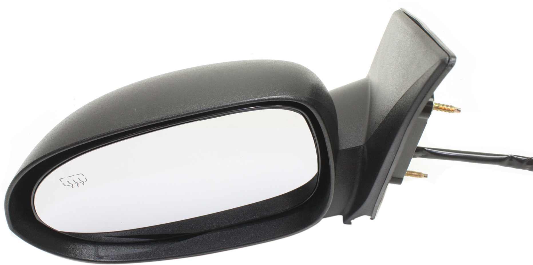Mirror Compatible With 2007-2012 Dodge Caliber Left Driver Side Heated Textured Black Kool-Vue