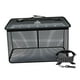 thumbnail image 4 of Cesta flotante, cubo tipo jaula, suministros para jaulas, malla exterior recubierta de goma con cremallera Negro 39cmx24cmx50cm, 4 of 9
