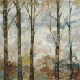 thumbnail image 2 of Goldberger, Jennifer 26x26 Gold Ornate Wood Framed with Double Matting Museum Art Print Titled - Aural Arbor I, 2 of 4