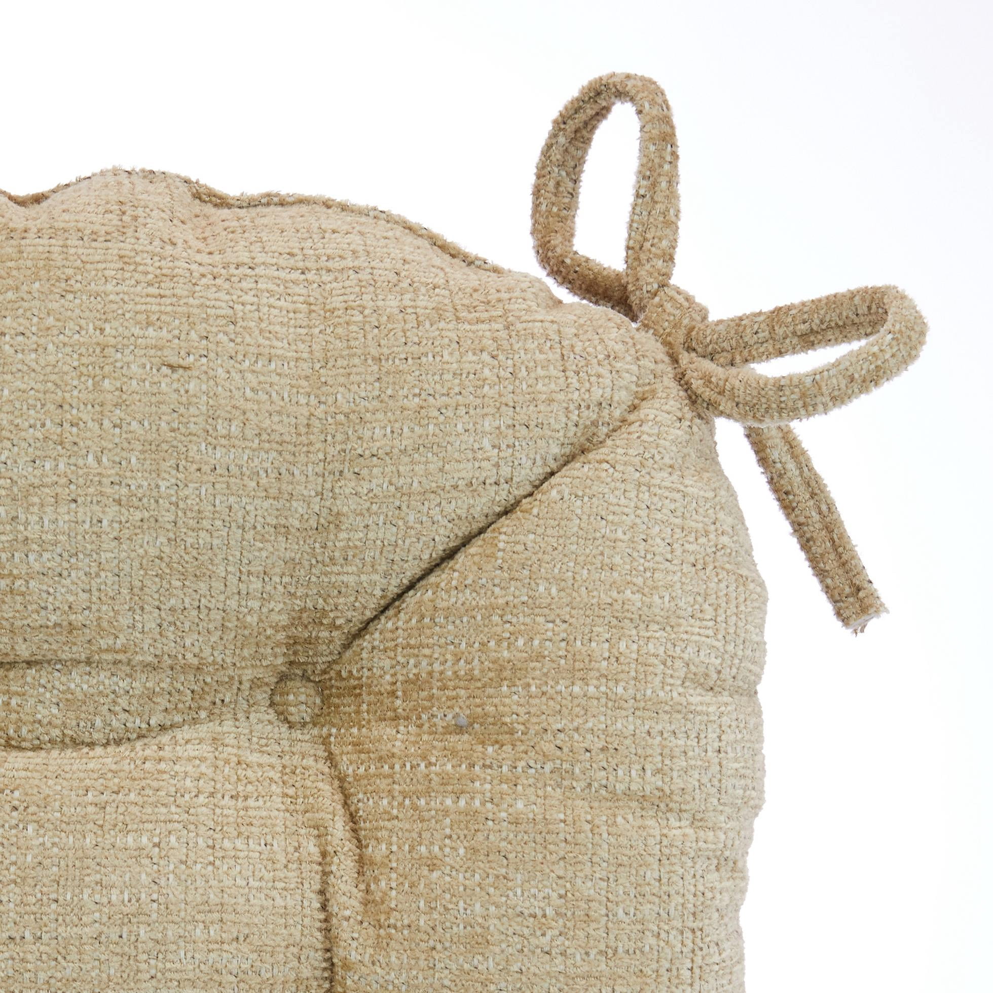 Klear Vu CloudFill Chair Cushions with Ties, Set of 2, Simone Flax