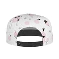 thumbnail image 4 of Daiia Cute Poodle Dog print Flat Bill Hats Flat Brim Trucker Cap Baseball Cap Adjustable Classic Low Profile Hat Unconstructed Plain Cap, 4 of 9