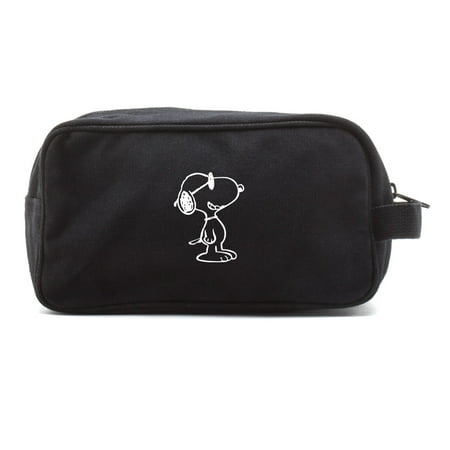 Happy Snoopy Canvas Shower Kit Travel Toiletry Bag