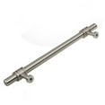 thumbnail image 2 of GlideRite 7-5/8 in. Center Barrel Ring Bar Pull Solid Cabinet Hardware Handles, Satin Nickel, Pack of 10, 2 of 5
