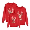thumbnail image 4 of Chandail en Molleton en Molleton à Manches Longues Imprimé Parent-Enfant de Noël (Style Maman) (7), 4 of 5